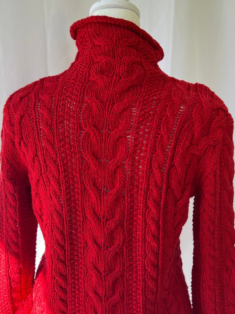 LRL Lauren Jean Co Ralph Lauren Cable Knit Roll-neck Sweater/Pullover - Picture 6 of 15